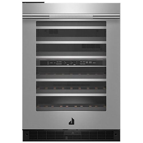 JennAir - 45-Bottle Built-In Dual Zone Wine Cooler - Stainless steel