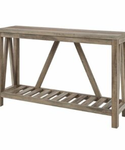 Walker Edison - Modern Farmhouse Entryway Table - Gray Wash