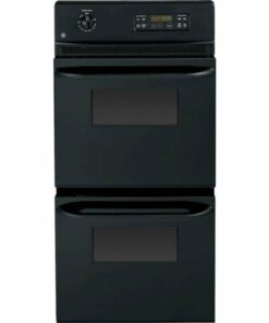 GE - 24" Built-In Double Electric Wall Oven - Black