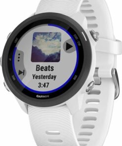 Garmin - Forerunner 245 Music GPS Smartwatch 42mm Fiber-Reinforced Polymer - White