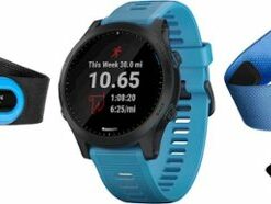 Garmin - Forerunner 945 GPS Smartwatch 30mm Fiber-Reinforced Polymer - Blue