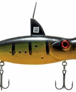 Eco-Popper - Digital Fishing Lure with Wireless Underwater Live Video Camera - Yellow/Black/Green