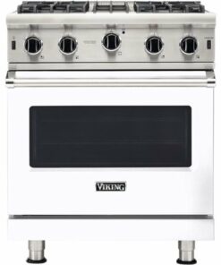 Viking - Professional 5 Series 4.0 Cu. Ft. Freestanding Gas Convection Range - White 0