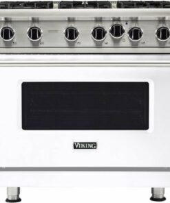 Viking - Professional 5 Series 5.1 Cu. Ft. Freestanding LP Gas Convection Range - White