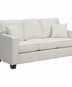 OSP Home Furnishings - Russel 3-Seat Fabric Sofa - Ivory