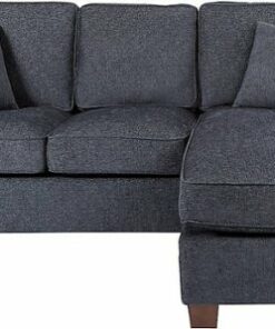 OSP Home Furnishings - Russell L-Shape Sectional Sofa - Navy