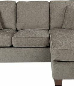 OSP Home Furnishings - Russell L-Shape Sectional Sofa - Gray