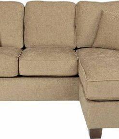 OSP Home Furnishings - Russell L-Shape Sectional Sofa - Brown