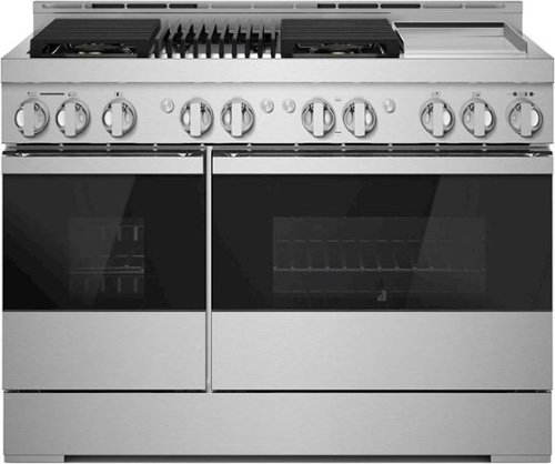 JennAir - NOIR 6.3 Cu. Ft. Freestanding Double Oven Gas True Convection Range with CustomClean™ - Floating Black Glass 2