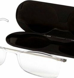 ThinOptics - Brooklyn 2.5 Strength Glasses with Milano Case - Clear