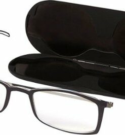 ThinOptics - Brooklyn 2.5 Strength Glasses with Milano Case - Black