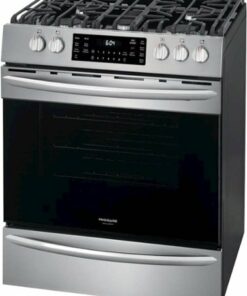 Frigidaire - Gallery 5.6 Cu. Ft. Freestanding Gas Convection Range with Self-Cleaning and Air Fry - Stainless steel
