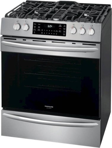 Frigidaire - Gallery 5.6 Cu. Ft. Freestanding Gas Convection Range with Self-Cleaning and Air Fry - Stainless steel
