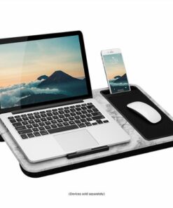 LapGear - Home Office Lap Desk for 15.6" Laptop - White Marble