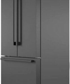 Bosch - 800 Series 21 Cu. Ft. French Door Counter-Depth Smart Refrigerator - Black Stainless Steel