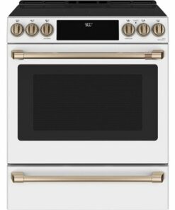 Café - 5.7 Cu. Ft. Slide-In Electric Induction Convection Range - Matte White