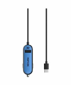 RapidX - XCPlus 3.3' USB Type C Vehicle Charger with additional USB port - Blue