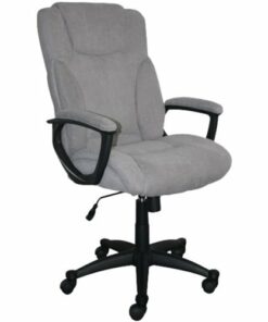Serta - Hannah II 5-Pointed Star Microfiber Executive Chair - Gray