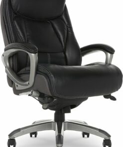 Serta - Lautner Executive Office Chair with Smart Layers Technology - Black with Gray Mesh