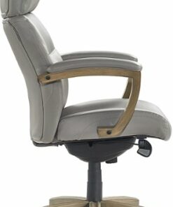 La-Z-Boy - Greyson Modern Faux Leather Executive Chair - Gray
