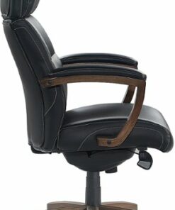 La-Z-Boy - Greyson Modern Faux Leather Executive Chair - Black