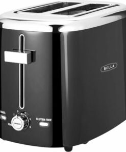 Bella - 2-Slice Extra-Wide Slot Toaster - Black