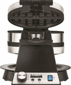 Bella Pro Series - Pro Series Belgian Flip Waffle Maker - Stainless Steel