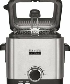 Bella Pro Series - 1.6-qt. Deep Fryer - Stainless Steel