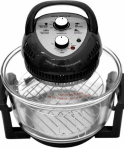 Big Boss - Oil-less Air Fryer, 16 Quart, 1300W, Easy Operation with Built in timer - Black