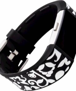 French Bull - Band for Fitbit Charge 2 - Black/White