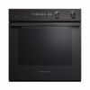 Fisher & Paykel - Contemporary 23.5" Built-In Single Electric Convection Wall Oven - Black Glass 0