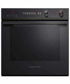 Fisher & Paykel - Contemporary 23.5" Built-In Single Electric Convection Wall Oven - Black Glass 0
