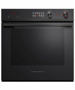 Fisher & Paykel - Contemporary 23.5" Built-In Single Electric Convection Wall Oven - Black Glass 1