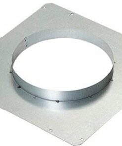 Zephyr - Front Panel Rough-In Plate with 8 in. Round for Lift Downdraft - Silver