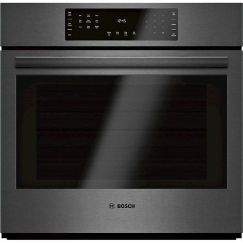 Bosch - 800 Series 30" Built-In Single Electric Convection Wall Oven with Wifi - Black Stainless Steel