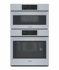 Bosch - 800 Series 30" Built-In Electric Convection Combination Wall Oven with Speed Microwave and Wifi - Stainless steel