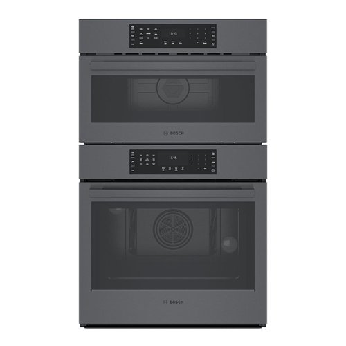 Bosch - 800 Series 30" Built-In Electric Convection Combination Wall Oven with Microwave - Black Stainless Steel