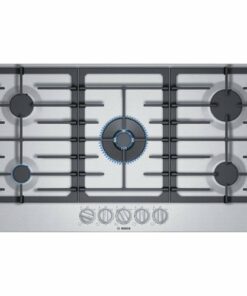 Bosch - 800 Series 36" Built-In Gas Cooktop with 5 burners - Silver
