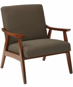 OSP Home Furnishings - Davis Mid-Century Fabric Armchair - Klein Otter