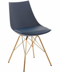 OSP Home Furnishings - Oakley Chair - Navy/Gold