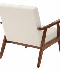 OSP Home Furnishings - Davis Mid-Century Fabric Armchair - Klein Linen