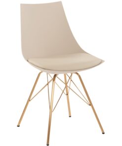 OSP Home Furnishings - Oakley Chair - Cream/Gold