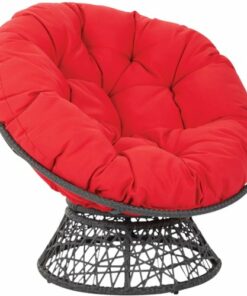 OSP Home Furnishings - Papasan Chair - Red