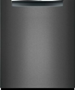 Bosch - 800 Series 24" Top Control Built-In Dishwasher with CrystalDry, Stainless Steel Tub, 3rd Rack, 42 dBa - Black Stainless Steel