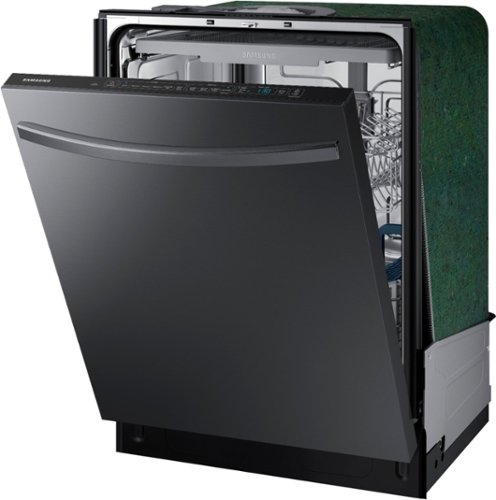 Samsung - StormWash 24" Top Control Built-In Dishwasher with AutoRelease Dry, 3rd Rack, 48 dBA - Black Stainless Steel 0