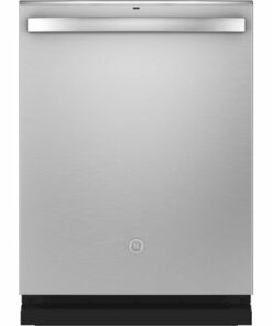 GE - Top Control Built-In Dishwasher with Stainless Steel Tub, 3rd Rack, 46dba - Stainless steel