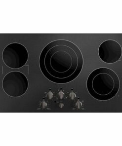 GE Profile - 36" Built-In Electric Cooktop - Black Stainless Steel