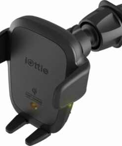 iOttie - AutoSense Wireless Charging 2-in-1 Universal Air Vent and CD Mount for Mobile Phones - Black