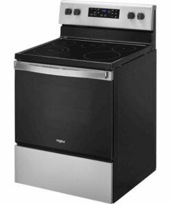 Whirlpool - 5.3 Cu. Ft. Freestanding Electric Range with Self-Cleaning and Frozen Bake™ - Stainless steel