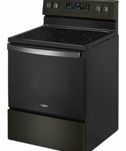 Whirlpool - 5.3 Cu. Ft. Freestanding Electric Range with Self-Cleaning and Frozen Bake™ - Black Stainless Steel
